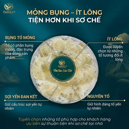 Tổ Yến Thô VIP 3 mong bung it long 2