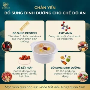 Yến Tinh Chế Baby OMNEST 50g – Đóng Túi Tiện Lợi 14 chan yen tinh che