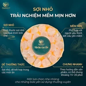 Yến Tinh Chế Baby OMNEST 50g – Đóng Túi Tiện Lợi 11 tinh che baby 2