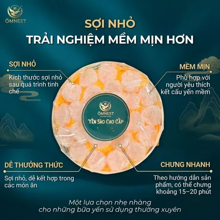 Yến Tinh Chế Baby OMNEST 50g – Đóng Túi Tiện Lợi 3 tinh che baby 2