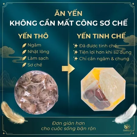 Yến Tinh Chế Full Sợi - VIP 3 tinh che soi 3