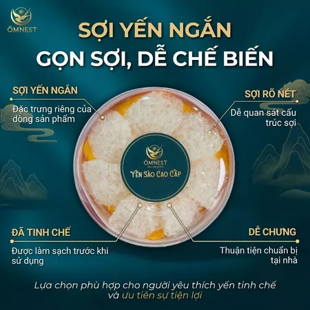Yến Tinh Chế sợi ngắn 3 tinh che soi ngan 2