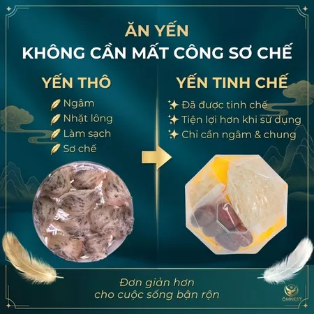 Yến Tinh Chế sợi ngắn 4 tinh che soi ngan 6