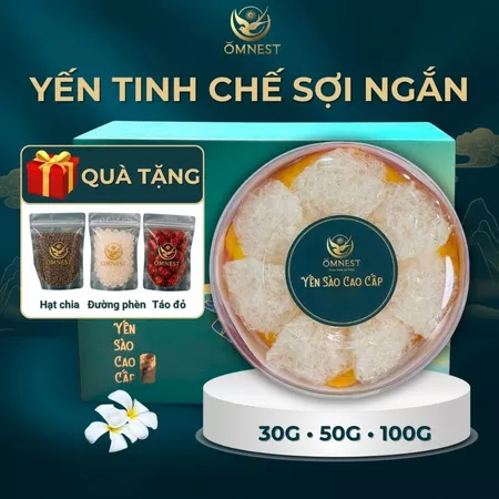Yến Tinh Chế sợi ngắn 1 tinh che soi ngan