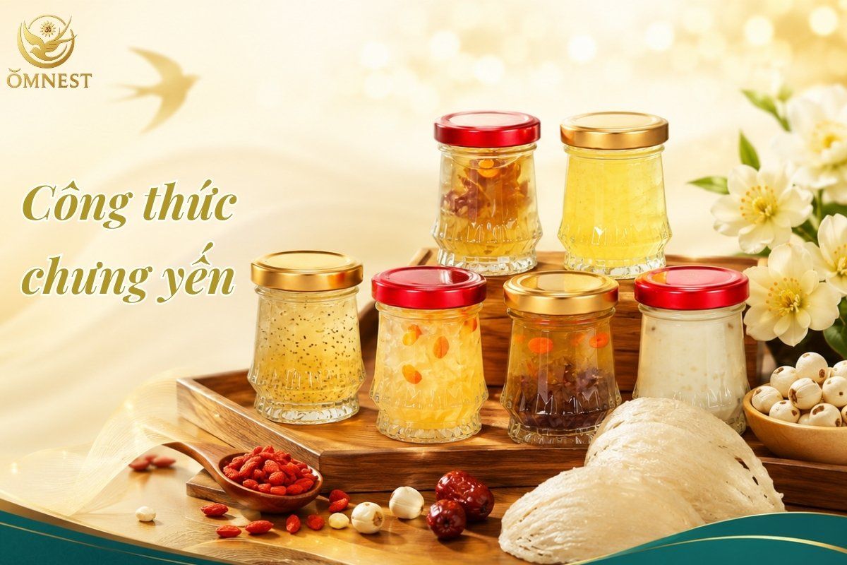 Cách chưng yến cho em bé Omnest