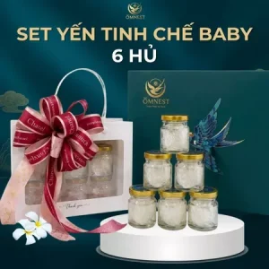 SET YẾN BABY TỰ CHƯNG 6 HỦ – DINH DƯỠNG TINH KHIẾT CHO BÉ