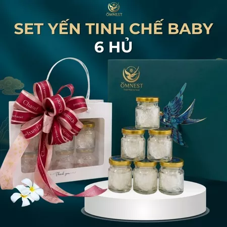 SET YẾN BABY TỰ CHƯNG 6 HỦ – DINH DƯỠNG TINH KHIẾT CHO BÉ 1 set yen 6 hu