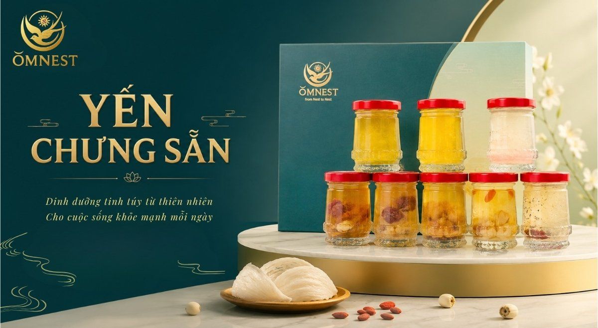 Yến chưng sẵn OMNEST mix vị tiện dùng