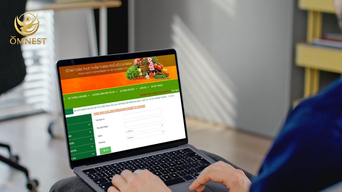các bước tra cứu kết quả kiểm nghiệm yến sào