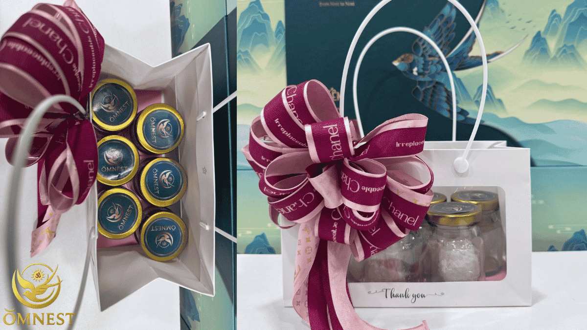 Mẫu giỏ quà yến sào tặng người ăn chay trường ý nghĩa
