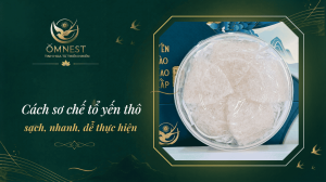 cách sơ chế tổ yến thô