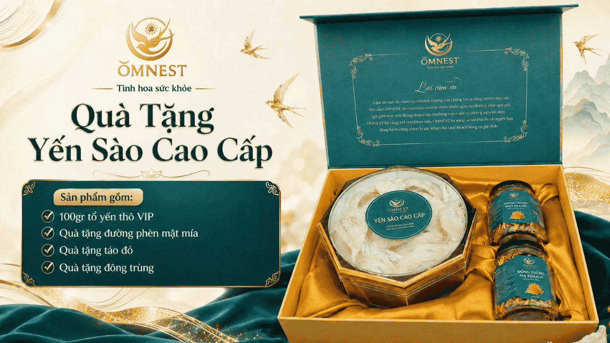 Hộp quà tặng yến sào sang trọng tặng giám đốc công ty đối tác