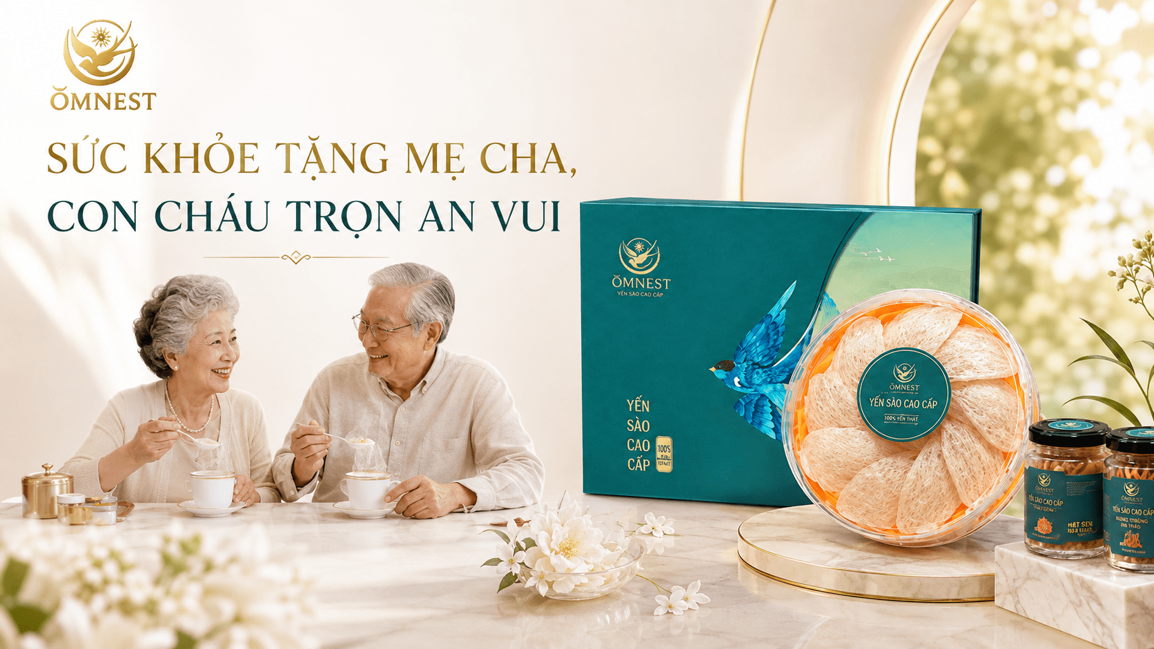yến sào hỗ trợ người lớn tuổi ngủ ngon