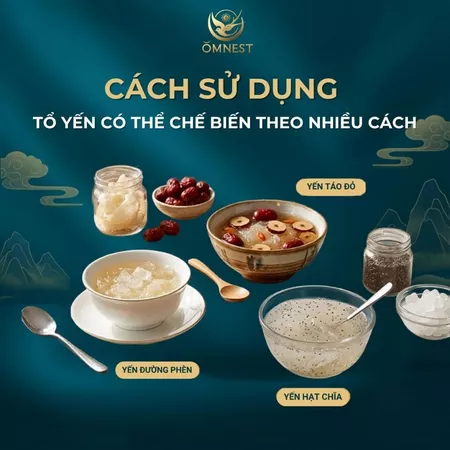 Mách bạn cách ăn yến giúp cải thiện sức khỏe 2 yến sào omnest
